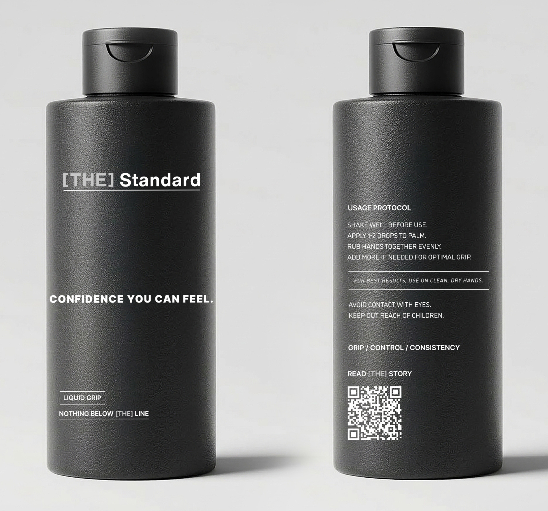 Grip Formula bottle in black