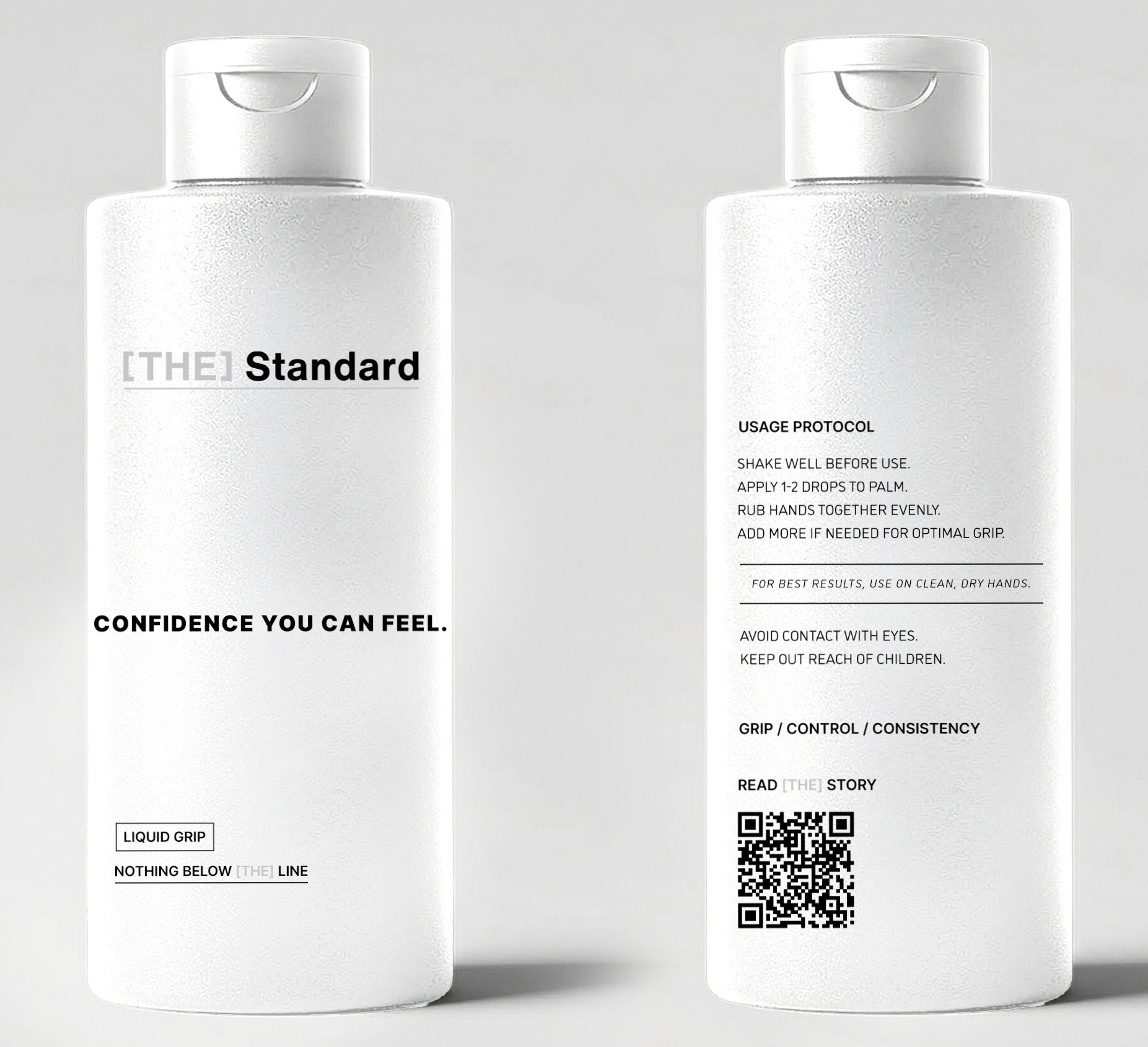 Grip Formula bottle in white